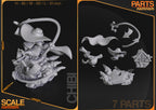 Shadowfeather Outlaw | Chibi Unpainted Resin Kit Model