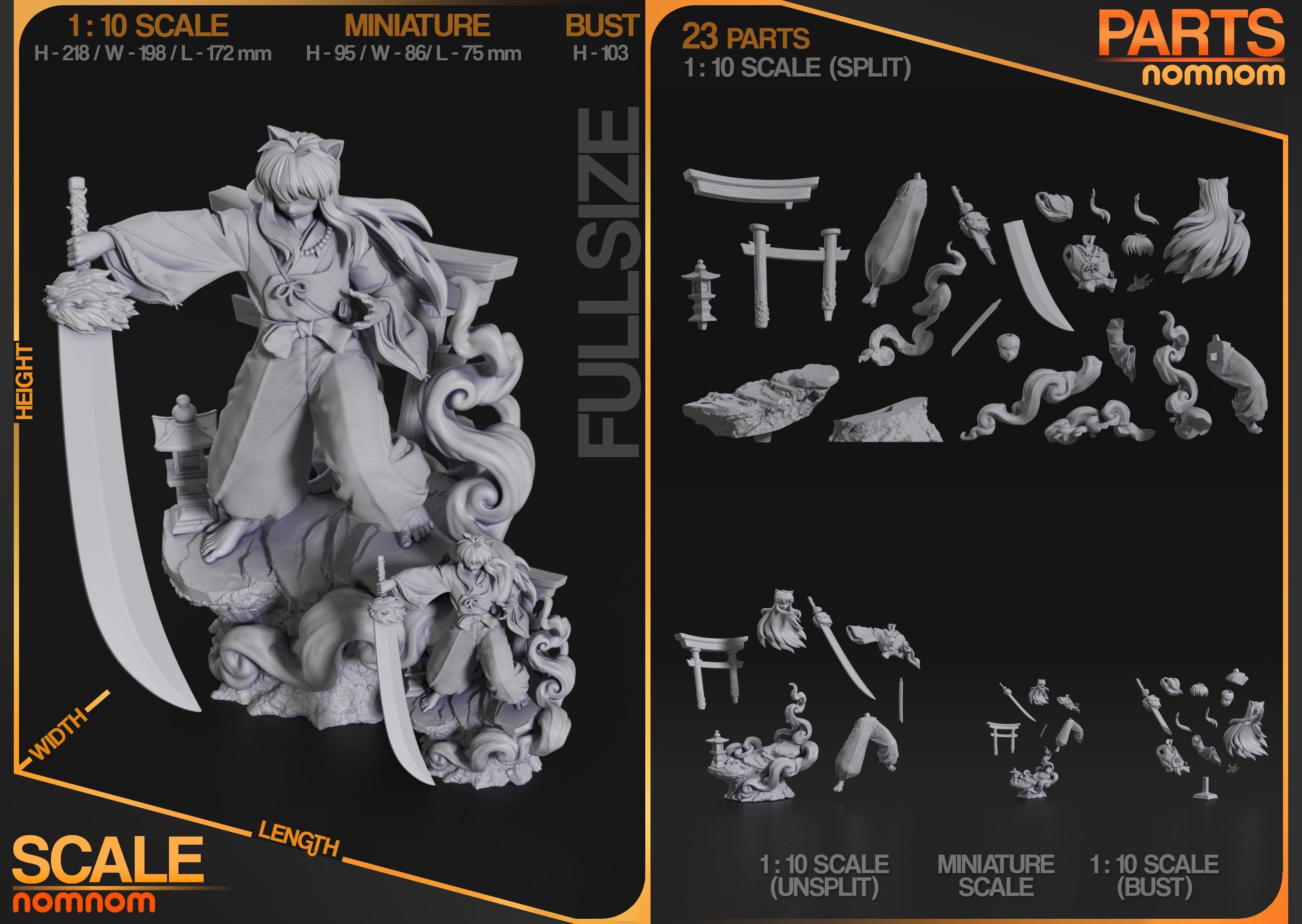 Shadowtail Blade Guardian | 1/10 Unpainted Resin Kit Model