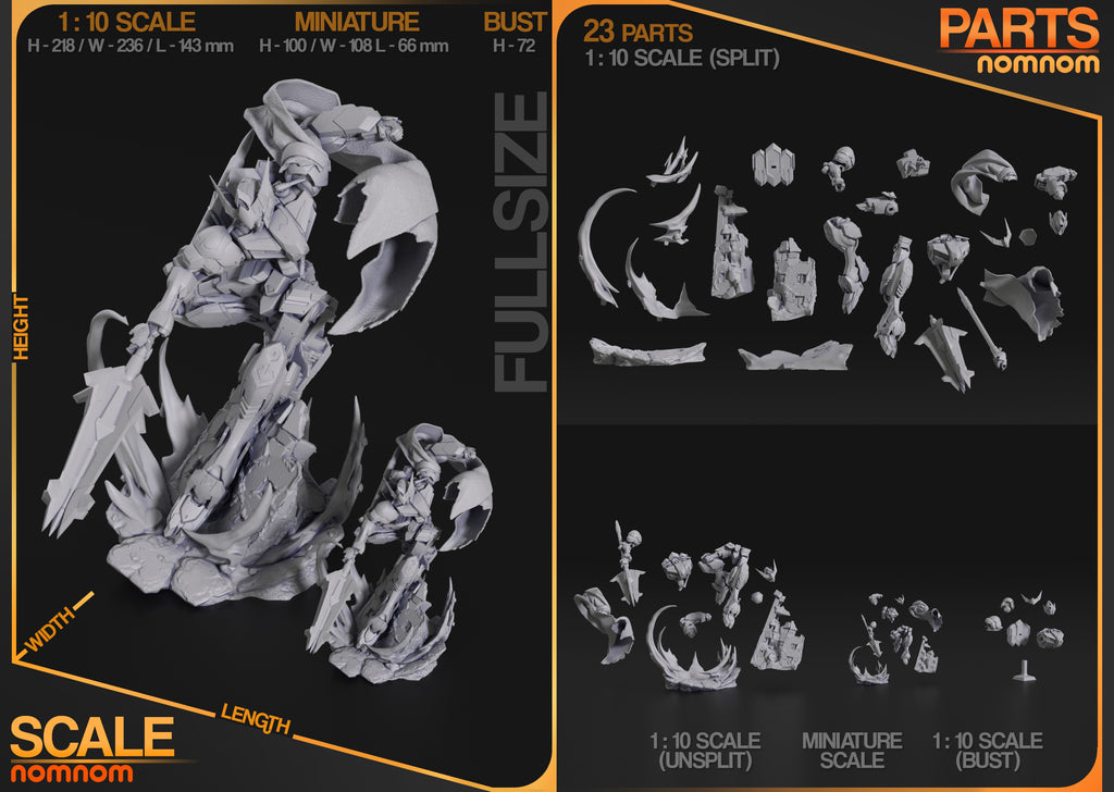 Aetherforge Vanguard | 1/10 Unpainted Resin Kit Model