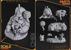 Starlit Console Maiden | Chibi Unpainted Resin Kit Model