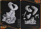 Aetherfox River Warden | Chibi Unpainted Resin Kit Model