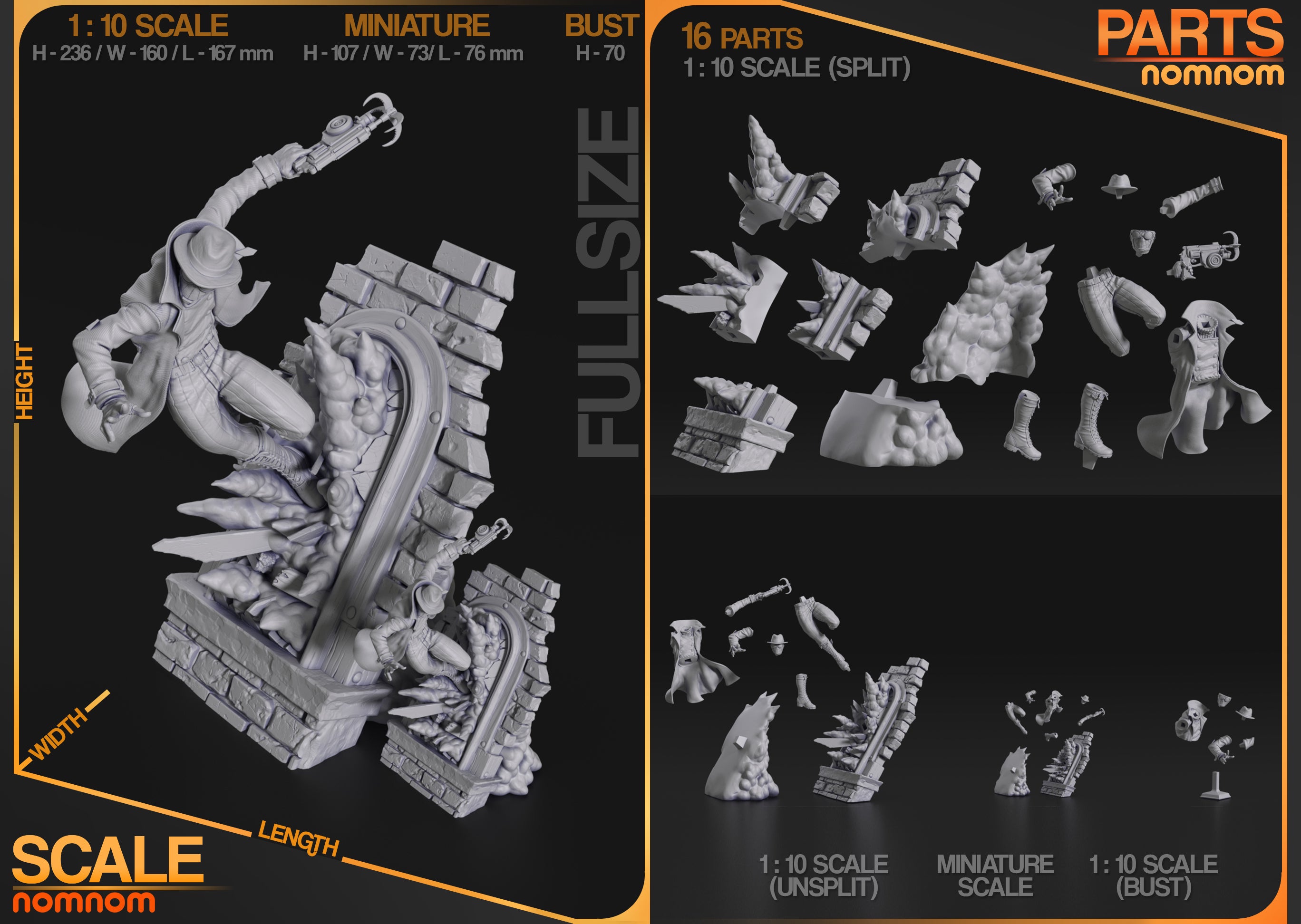 Veilbreaker Marauder | 1/10 & 75mm Unpainted Resin Kit Model