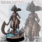 Shadowveil Scythe Reaper | 32mm & 75mm Unpainted Resin Kit Model