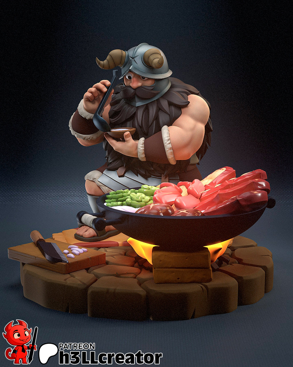 Hearthforge Feastwarden | 1/12 Unpainted Resin Kit Model
