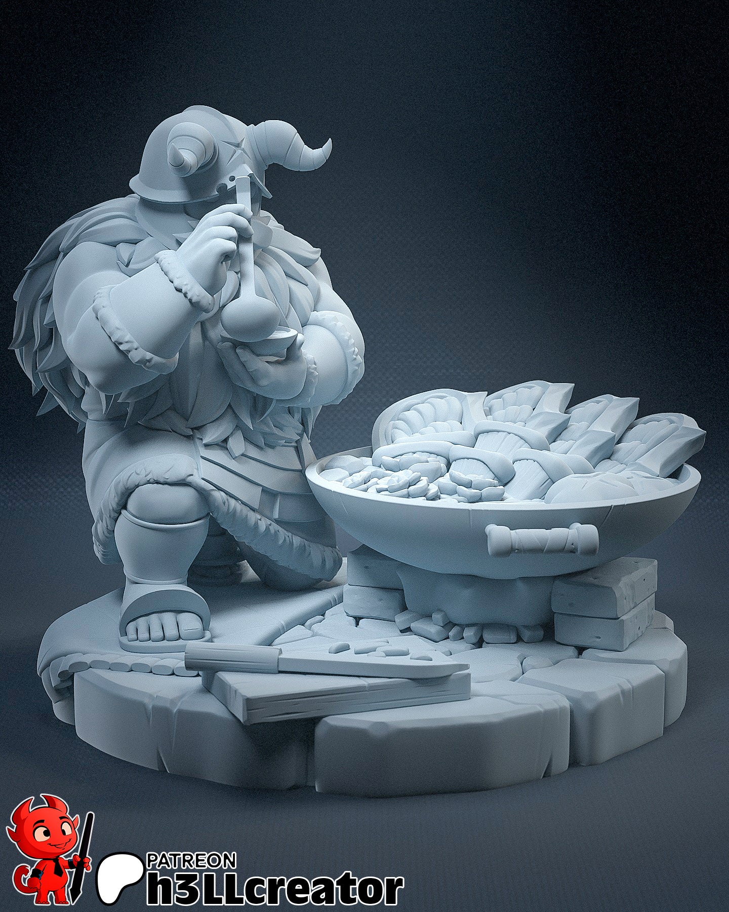 Hearthforge Feastwarden | 1/12 Unpainted Resin Kit Model