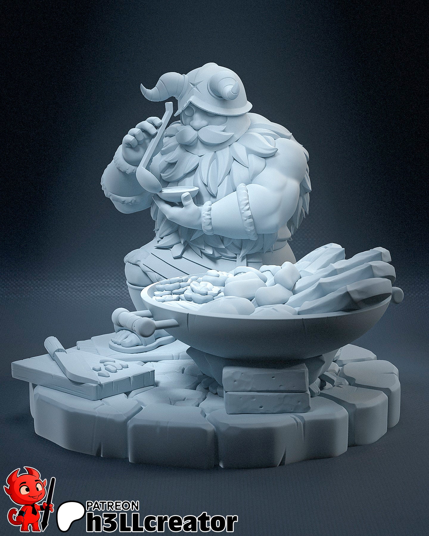 Hearthforge Feastwarden | 1/12 Unpainted Resin Kit Model