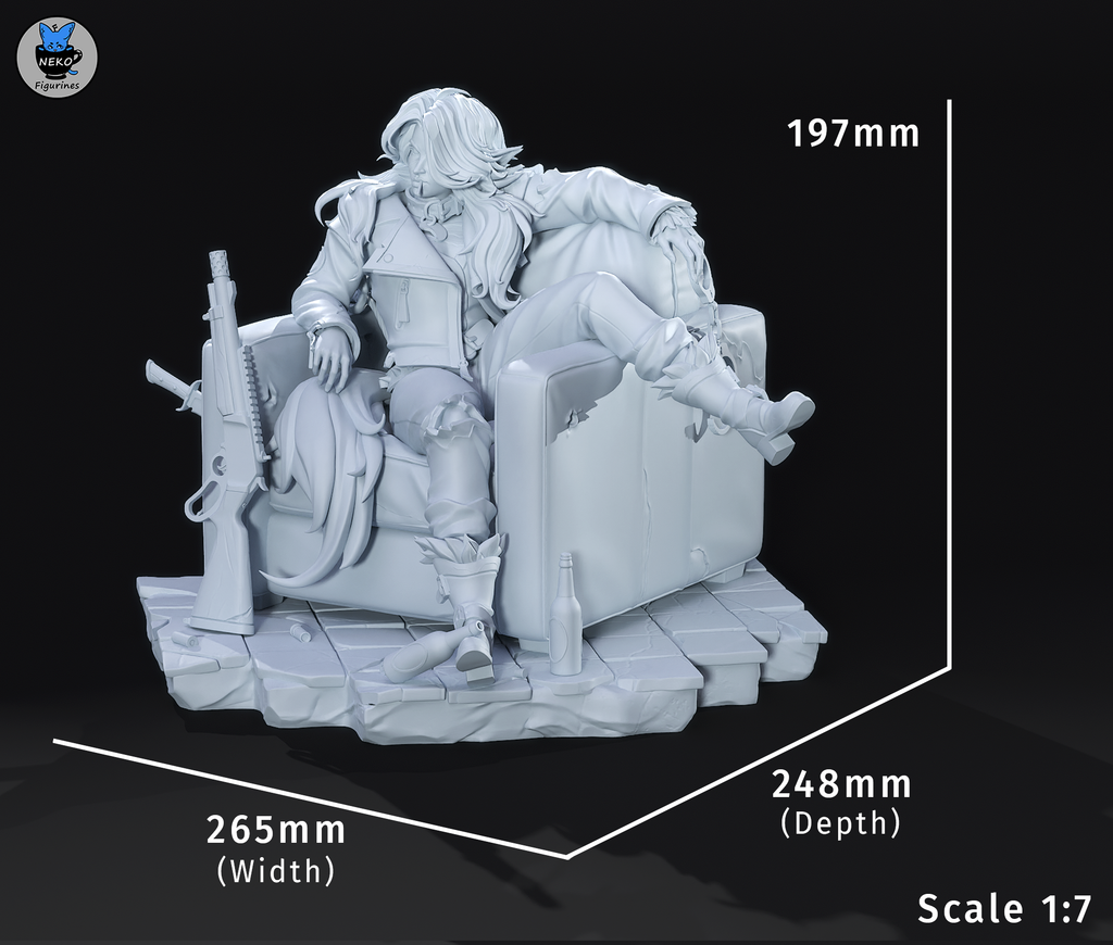 Arctic Shadow Recluse | 1/7 Unpainted Resin Kit Model