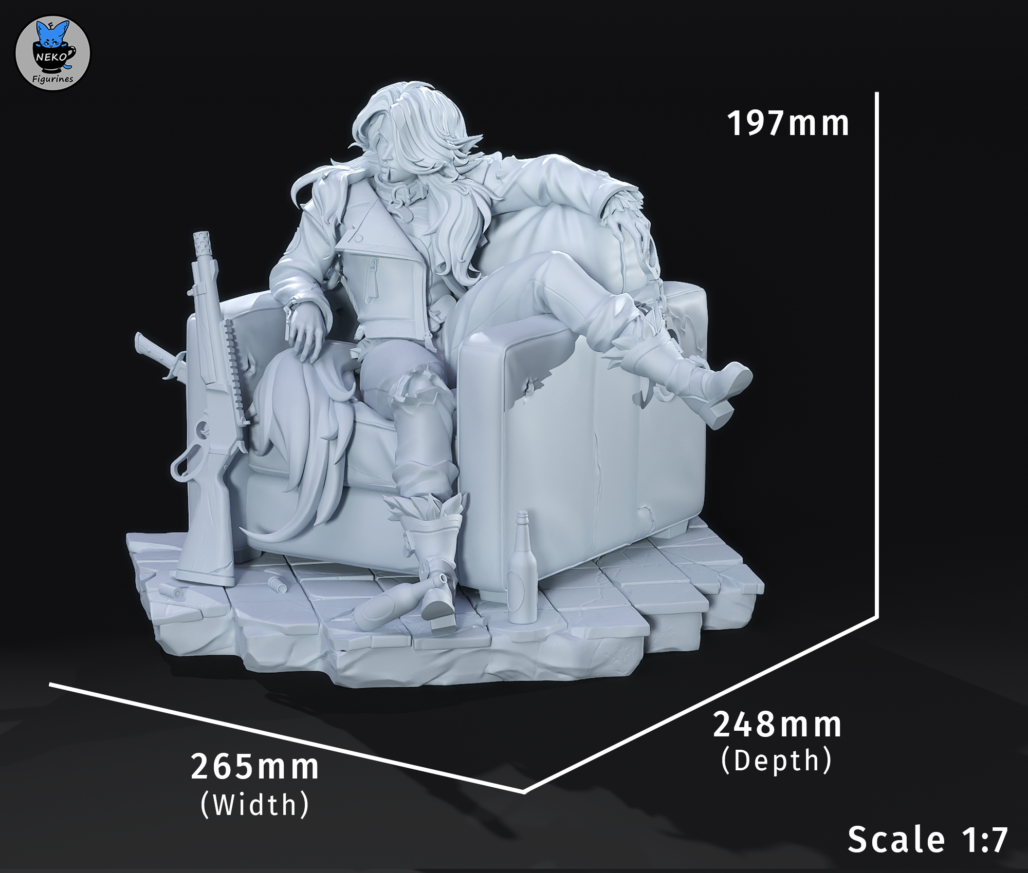 Arctic Shadow Recluse | 1/7 Unpainted Resin Kit Model
