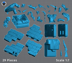 Arctic Shadow Recluse | 1/7 Unpainted Resin Kit Model