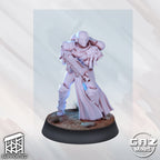 Armored Battle Sister Pinup | 32mm Unpainted Resin Kit Model