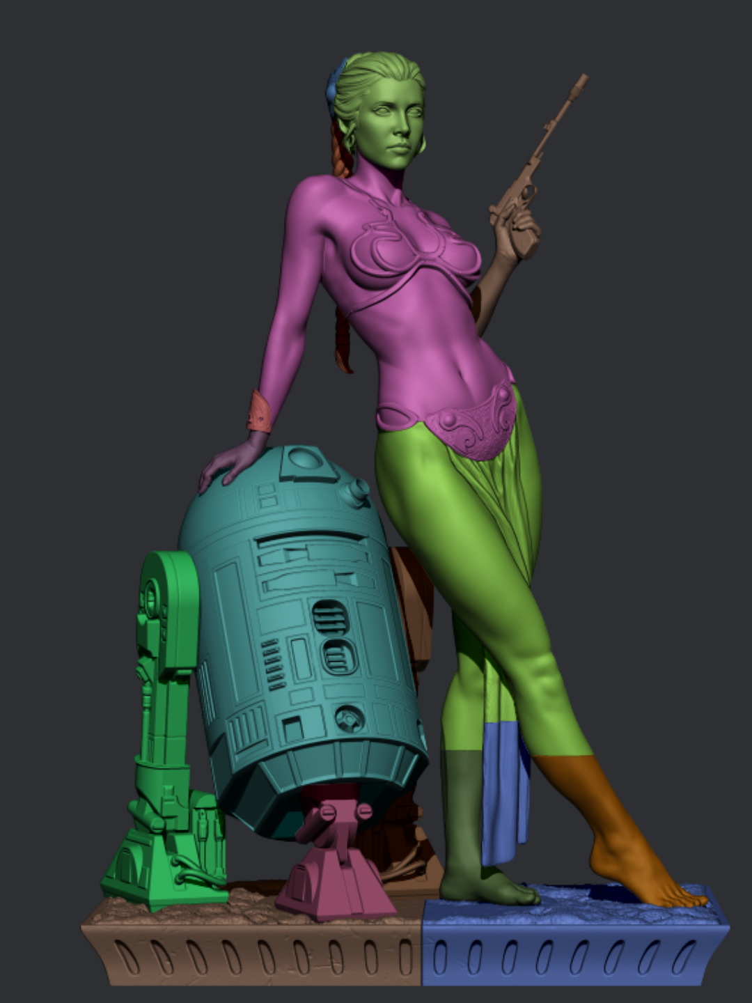 Golden Dune Huntress | 1/6 Unpainted Resin Kit Model