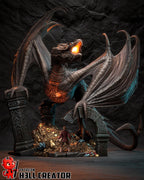 Crimson Wyrm Tyrant | 1/32 Unpainted Resin Kit Model