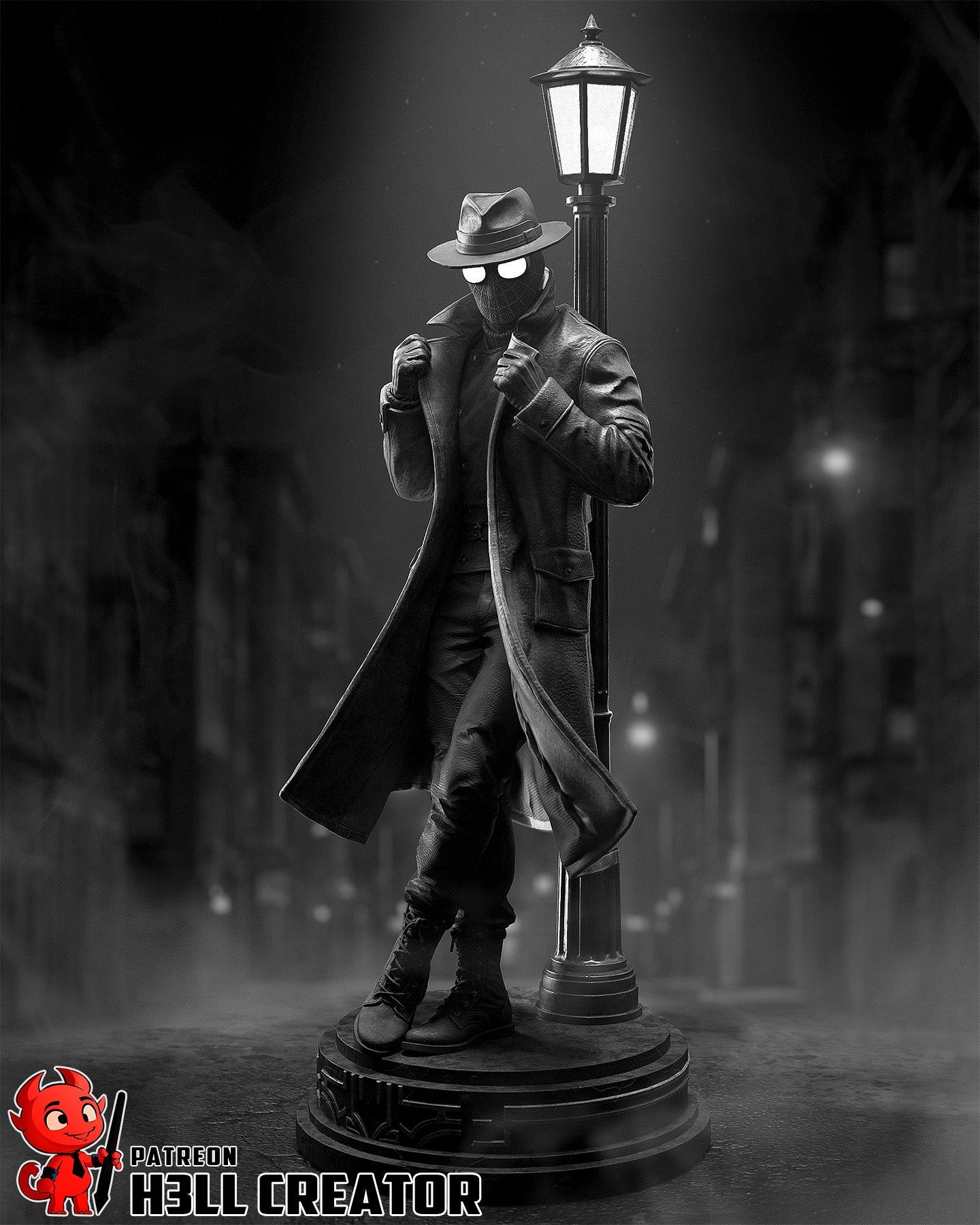 Noir Shadow Vigilante | 1/10 Unpainted Resin Kit