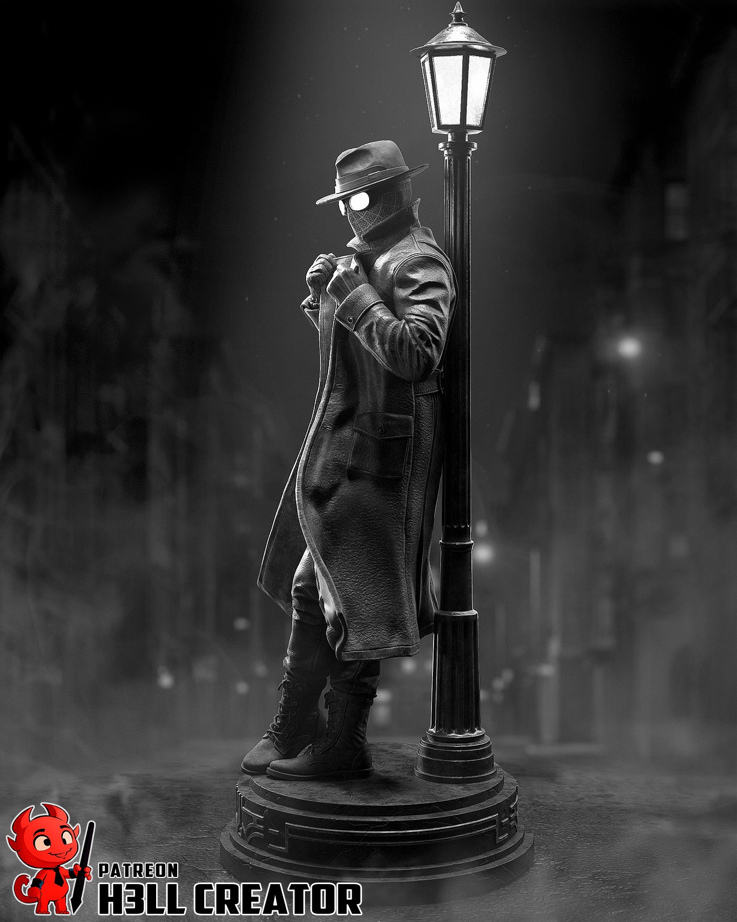 Noir Shadow Vigilante | 1/10 Unpainted Resin Kit