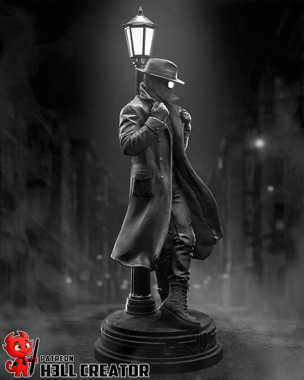 Noir Shadow Vigilante | 1/10 Unpainted Resin Kit