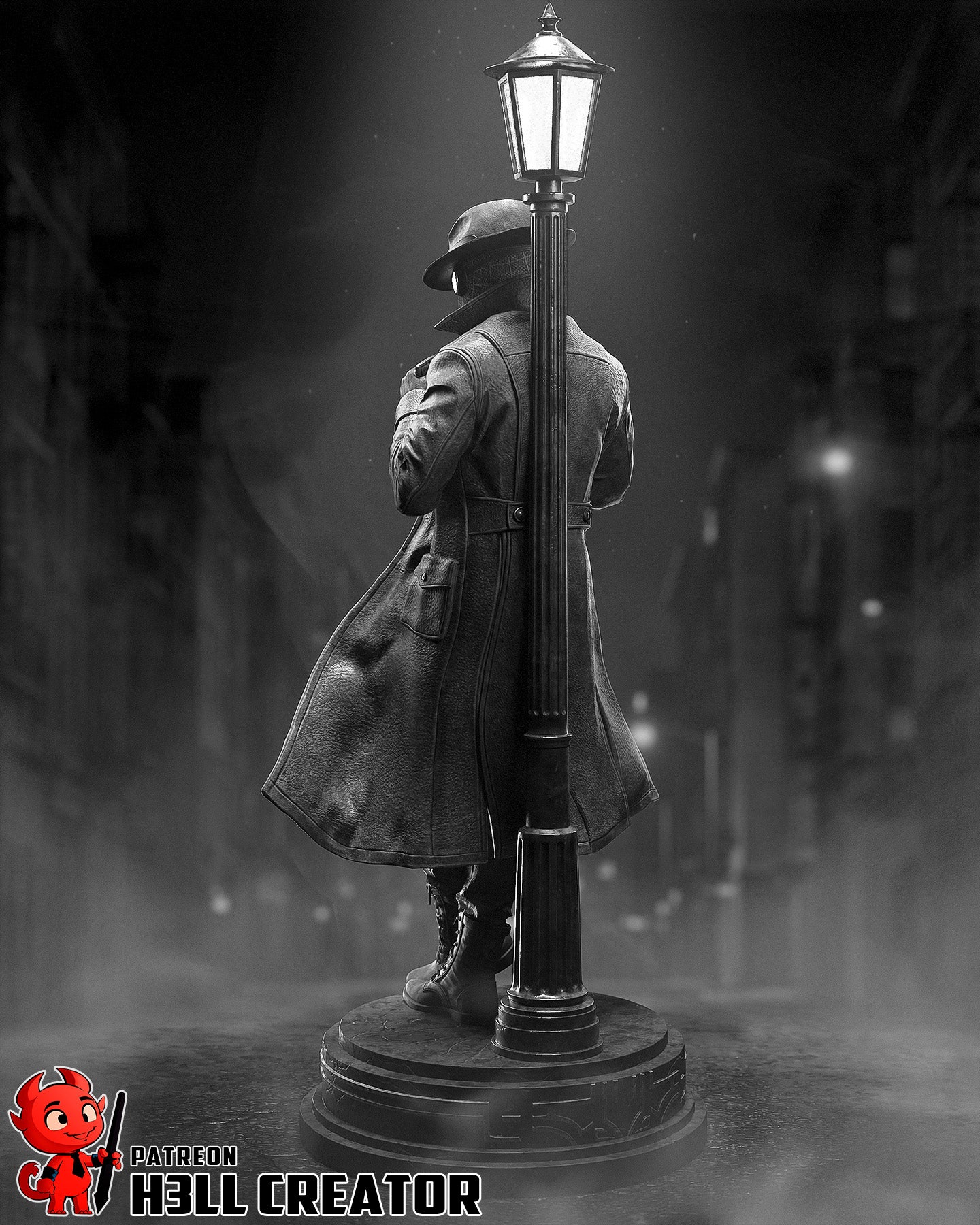 Noir Shadow Vigilante | 1/10 Unpainted Resin Kit
