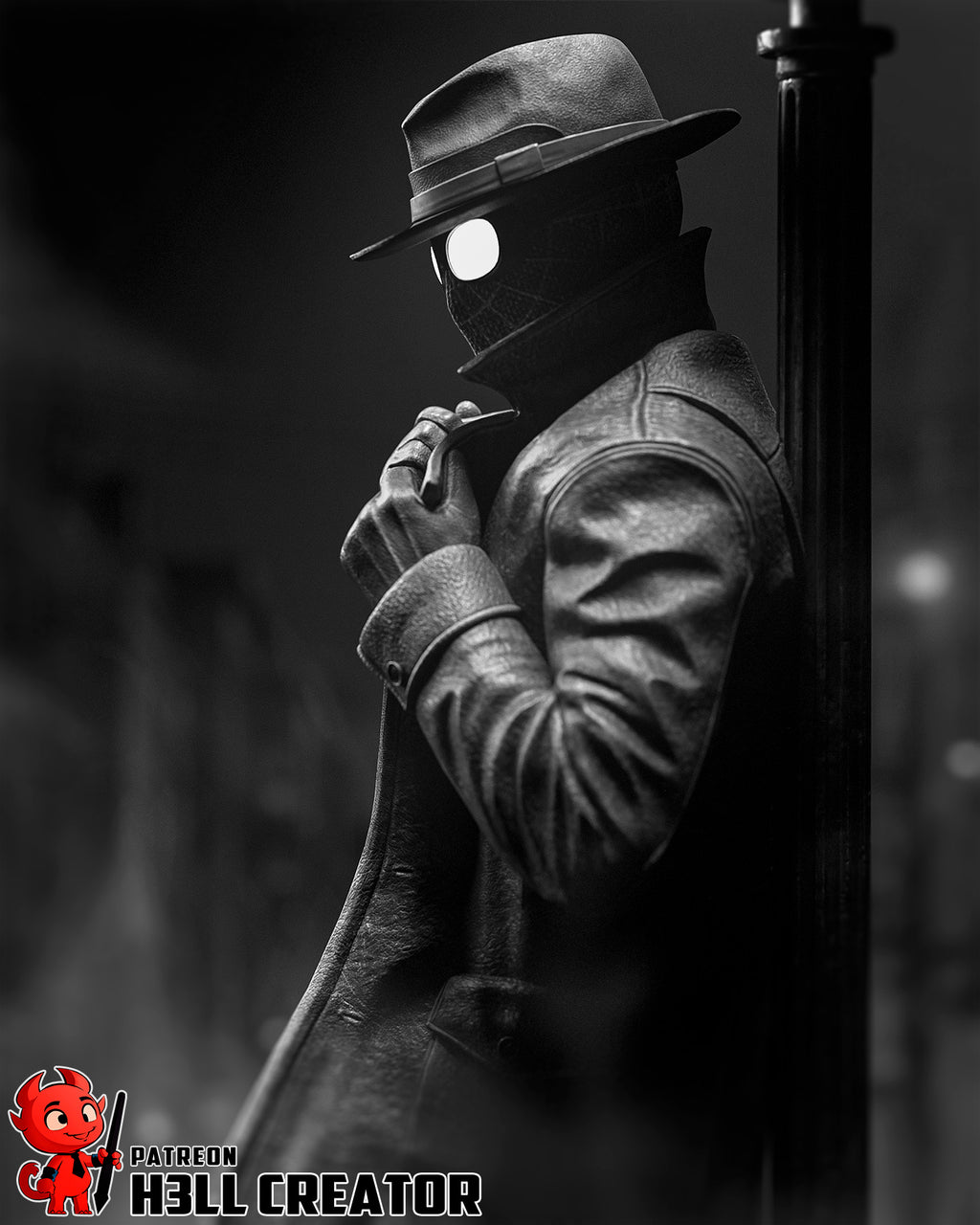 Noir Shadow Vigilante | 1/10 Unpainted Resin Kit