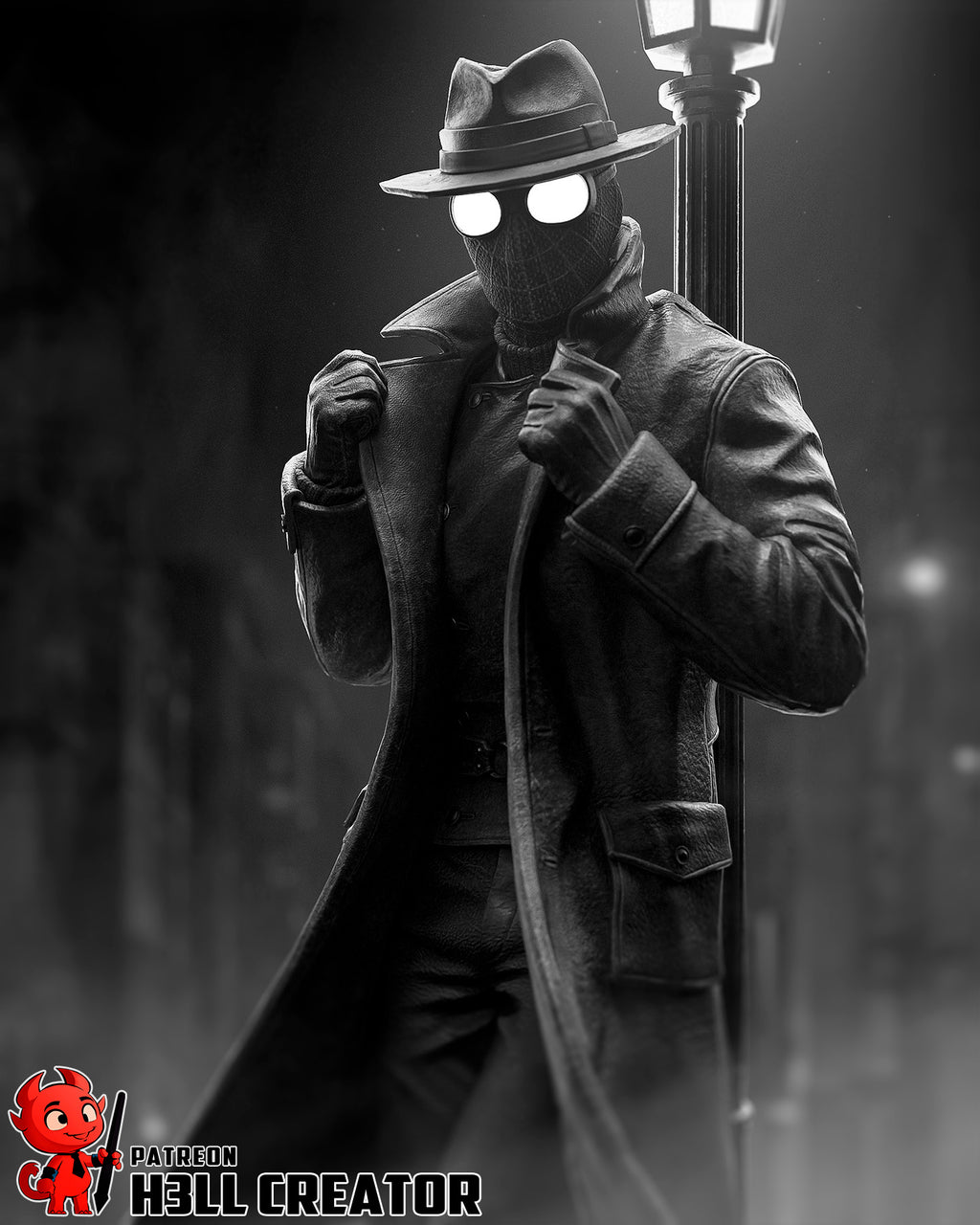 Noir Shadow Vigilante | 1/10 Unpainted Resin Kit