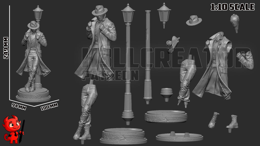 Noir Shadow Vigilante | 1/10 Unpainted Resin Kit