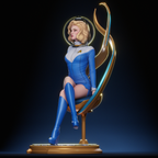 Stellar Voyager Pinup | 1/6 Unpainted Resin Kit Model