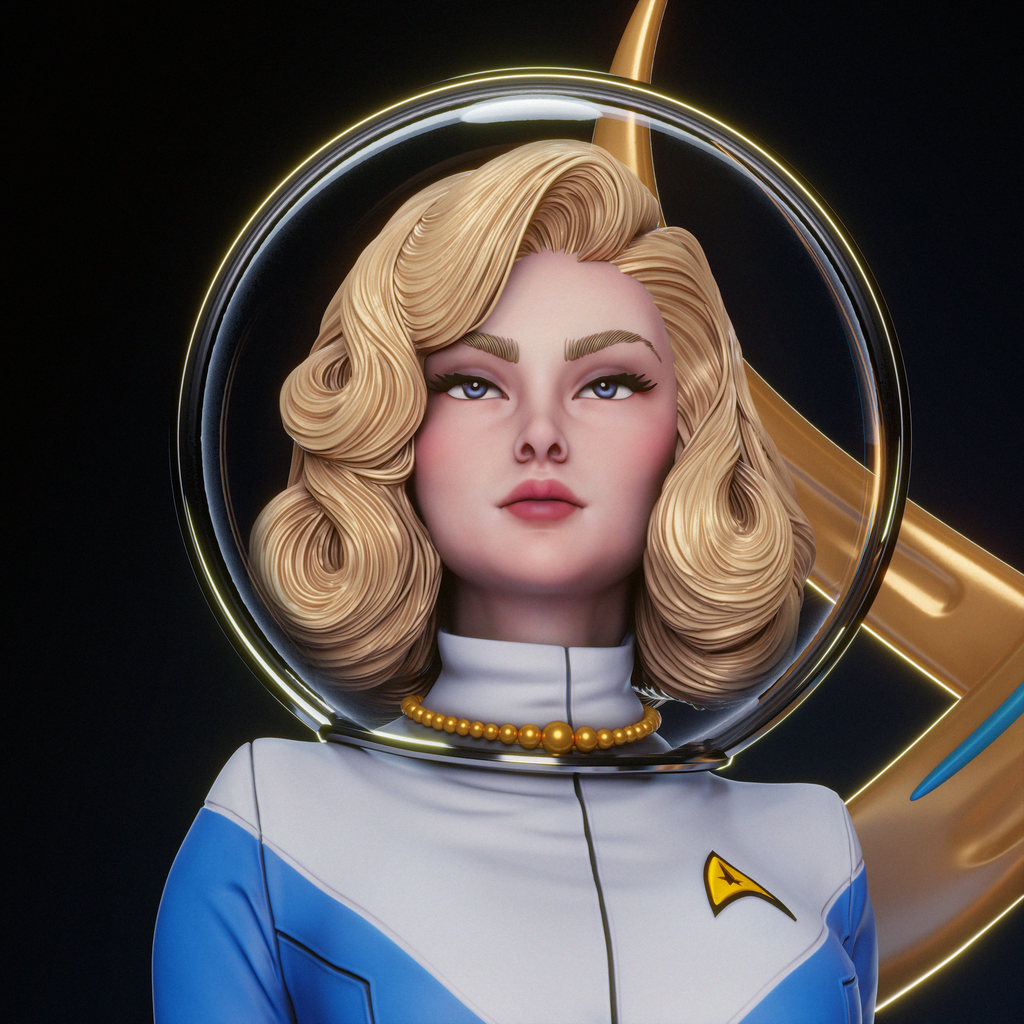 Stellar Voyager Pinup | 1/6 Unpainted Resin Kit Model