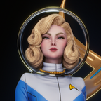 Stellar Voyager Pinup | 1/6 Unpainted Resin Kit Model