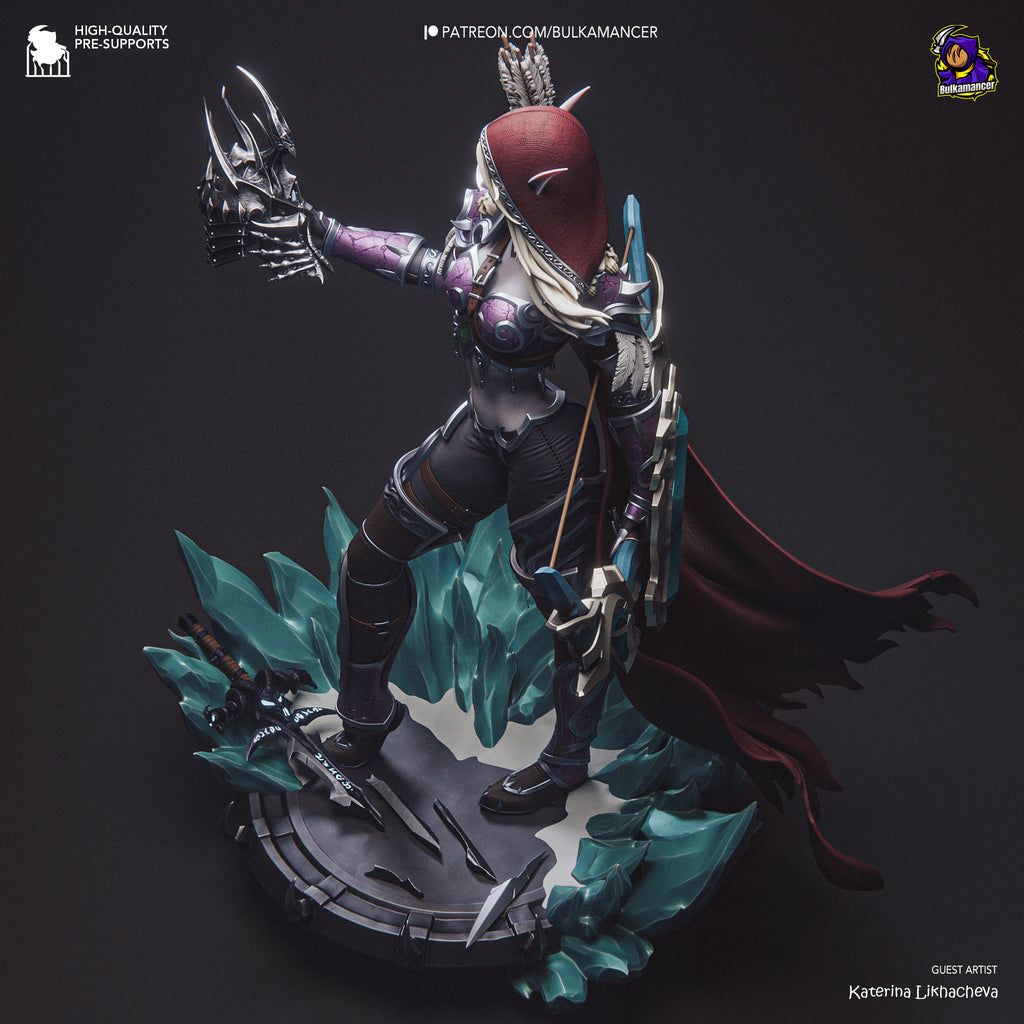 Ebon Veil Huntress | 1/8 Unpainted Resin Kit Model