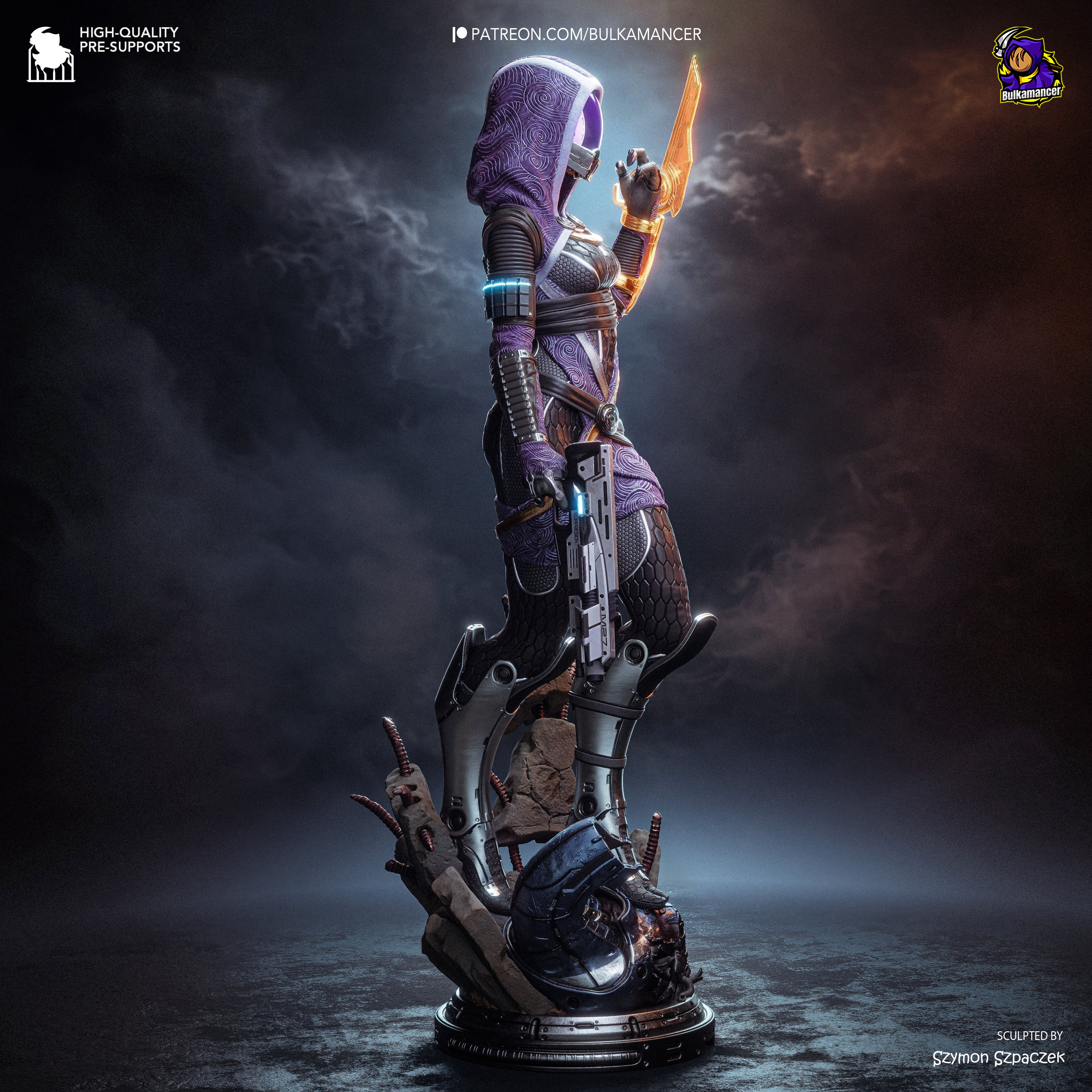Nebula Veil Warden | 1/8 Unpainted Resin Kit Model