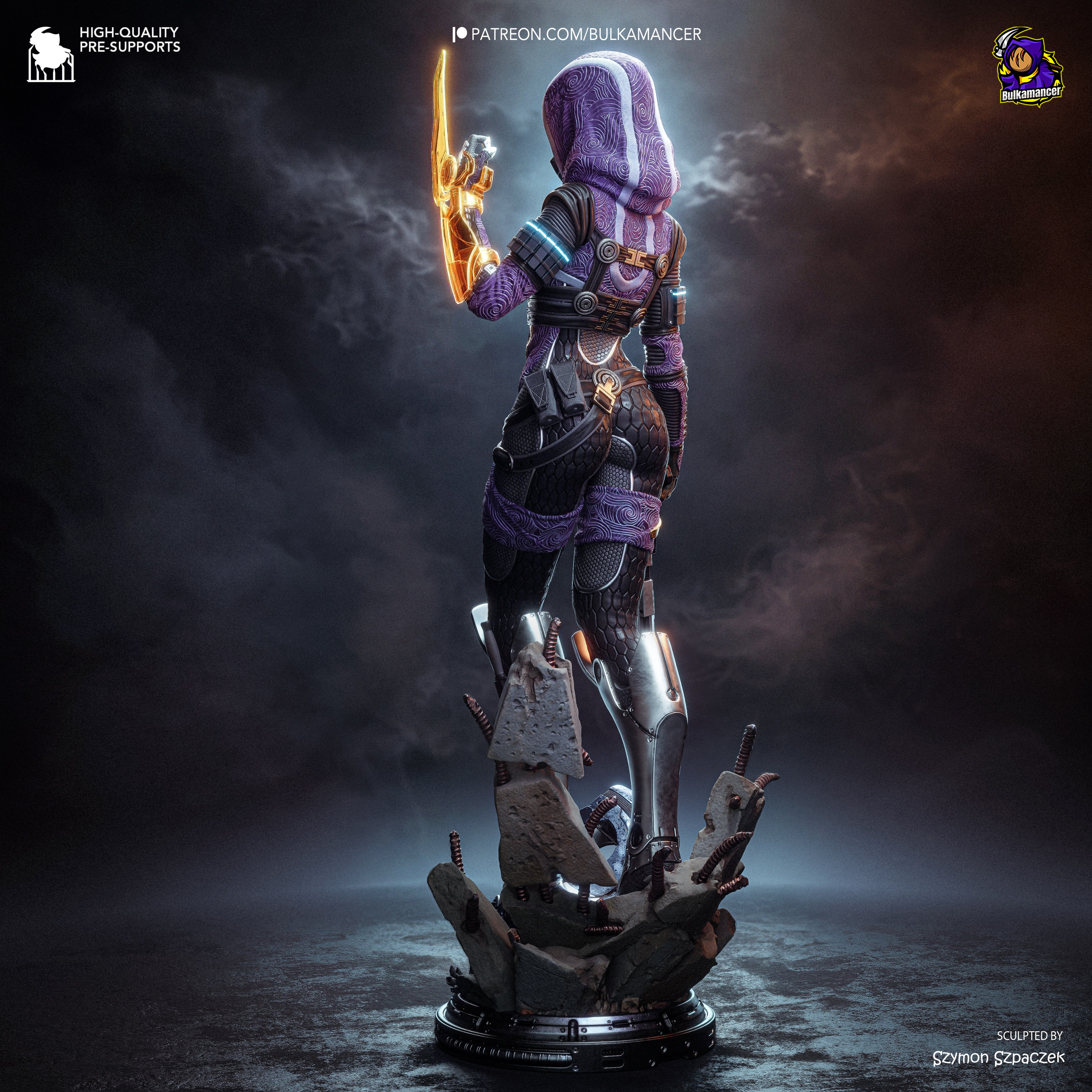 Nebula Veil Warden | 1/8 Unpainted Resin Kit Model