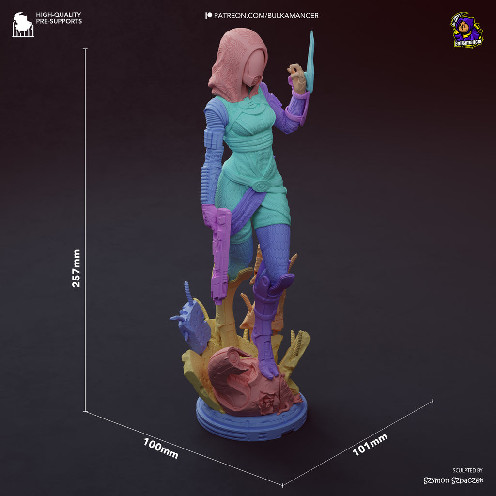 Nebula Veil Warden | 1/8 Unpainted Resin Kit Model