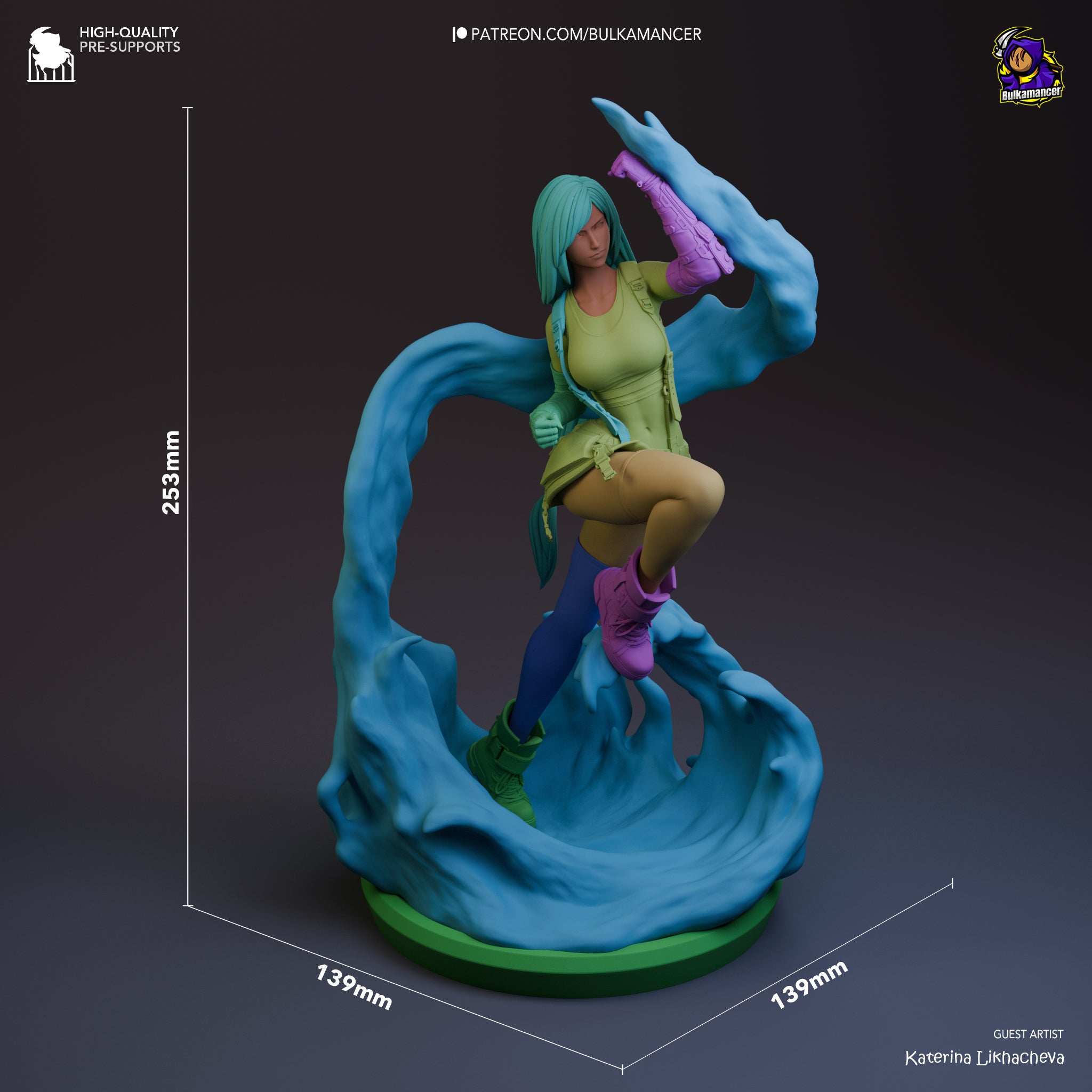 Azure Wave Fury | 1/8 Unpainted Resin Kit Model