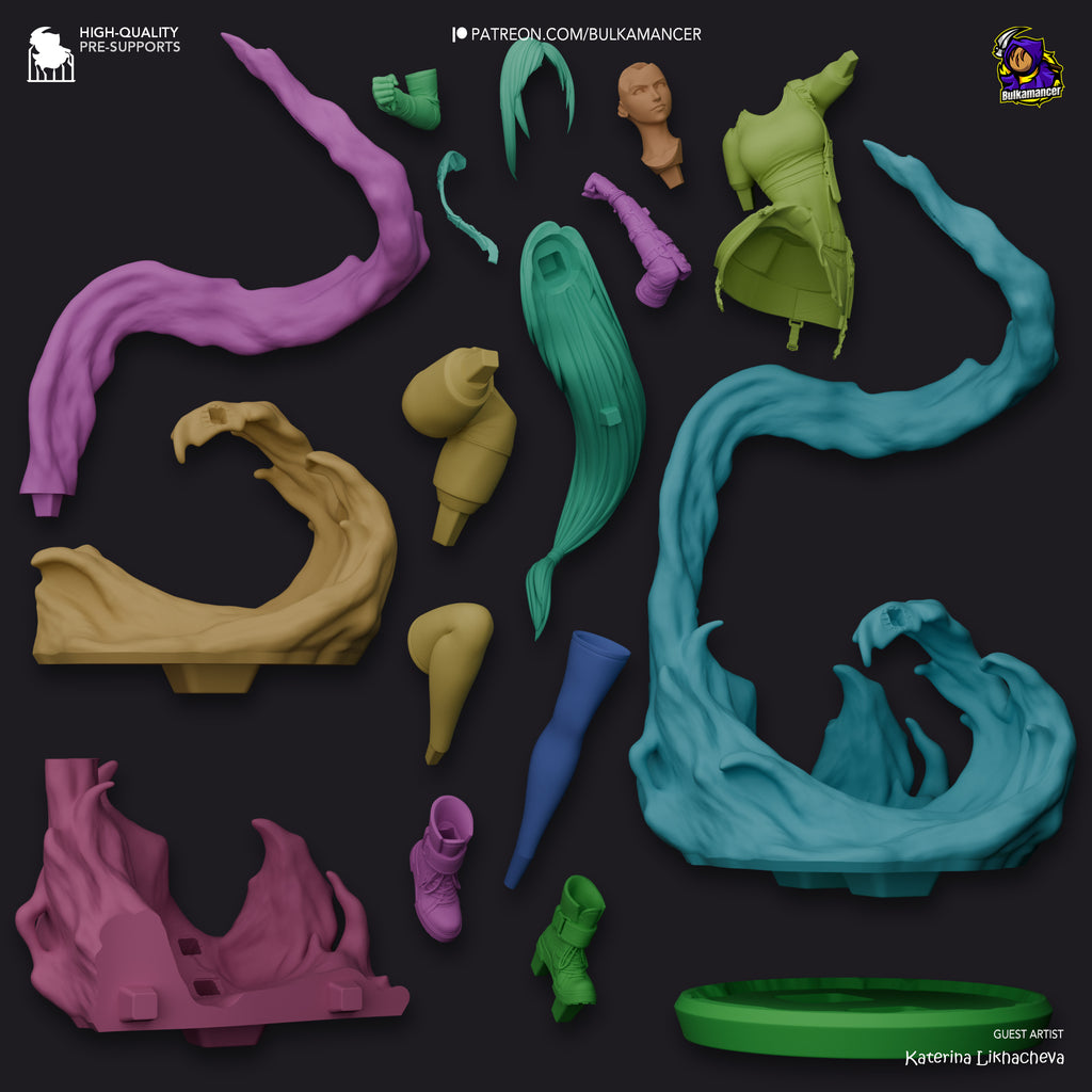 Azure Wave Fury | 1/8 Unpainted Resin Kit Model