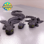 Midnight Shadow Drake | Decoration Full Color FDM Model
