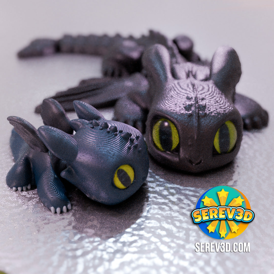 Midnight Shadow Drake | Decoration Full Color FDM Model