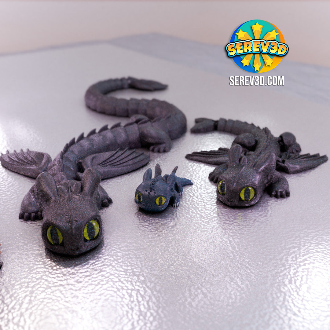 Midnight Shadow Drake | Decoration Full Color FDM Model
