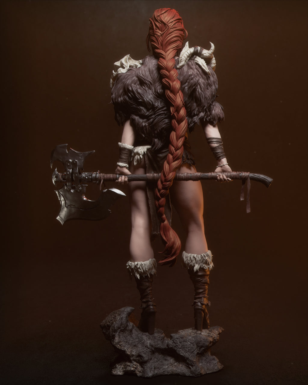 Crimson Savage Warden | 1/6 Unpainted Resin Kit Model