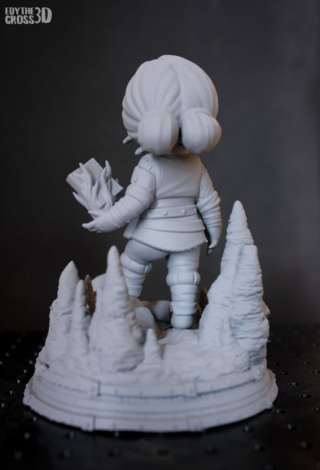Crimson Flame Weaver | Chibi Unpainted Resin Kit Model