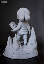 Crimson Flame Weaver | Chibi Unpainted Resin Kit Model