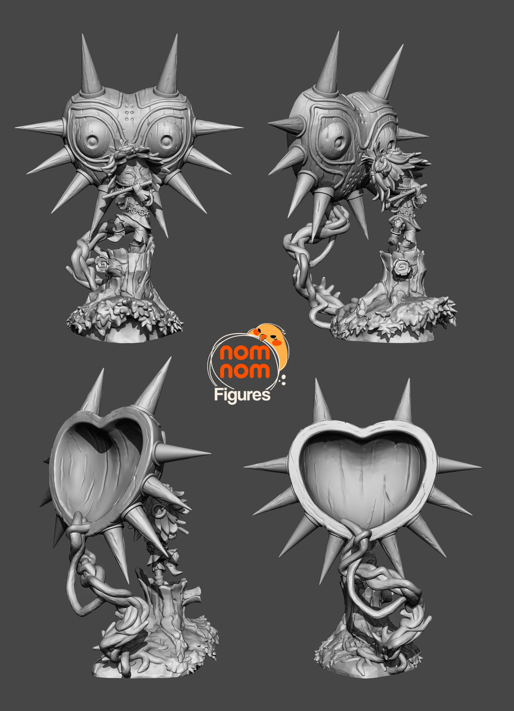 Thornmask Grove Piper | Chibi Unpainted Resin Kit Model
