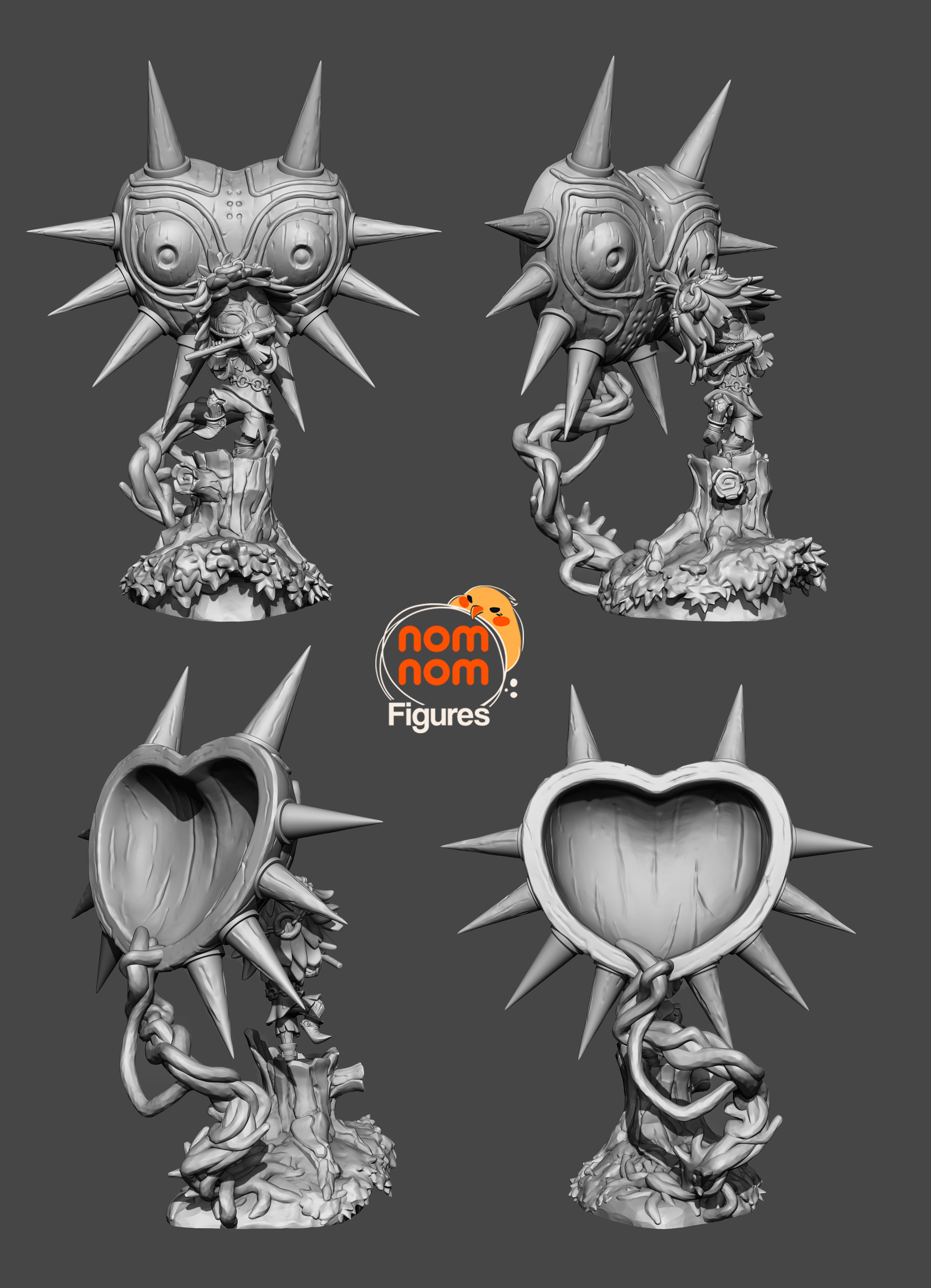 Thornmask Grove Piper | Chibi Unpainted Resin Kit Model