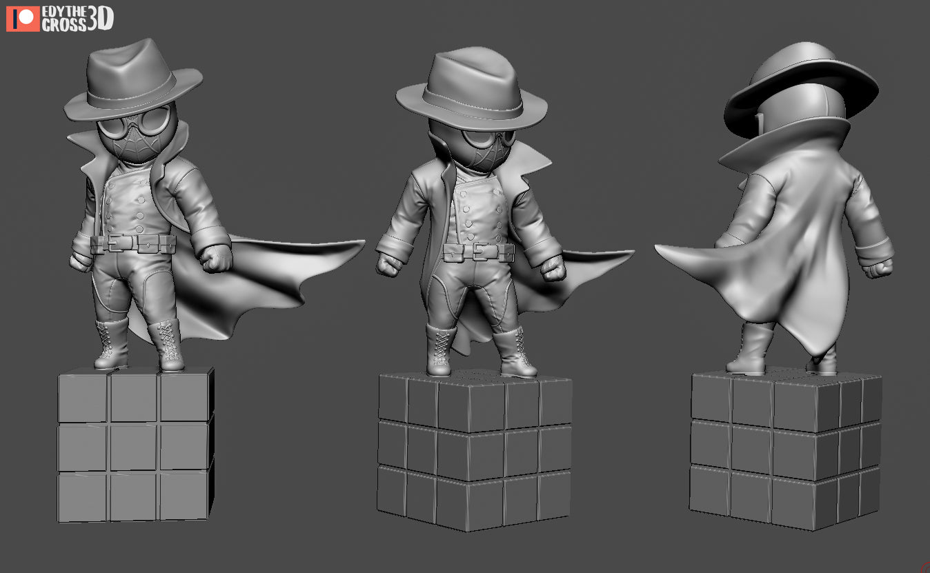 Shadowveil Enforcer | Chibi Unpainted Resin Kit Model