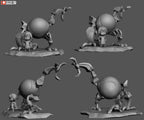 Mech Guardian Pilot | Chibi Unpainted Resin Kit Model