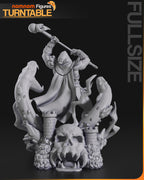 Skull-faced Sorcerer Warlord | 1/10 and 75mm Unpainted Resin Kit Model