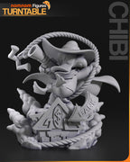 Shadowfeather Outlaw | Chibi Unpainted Resin Kit Model