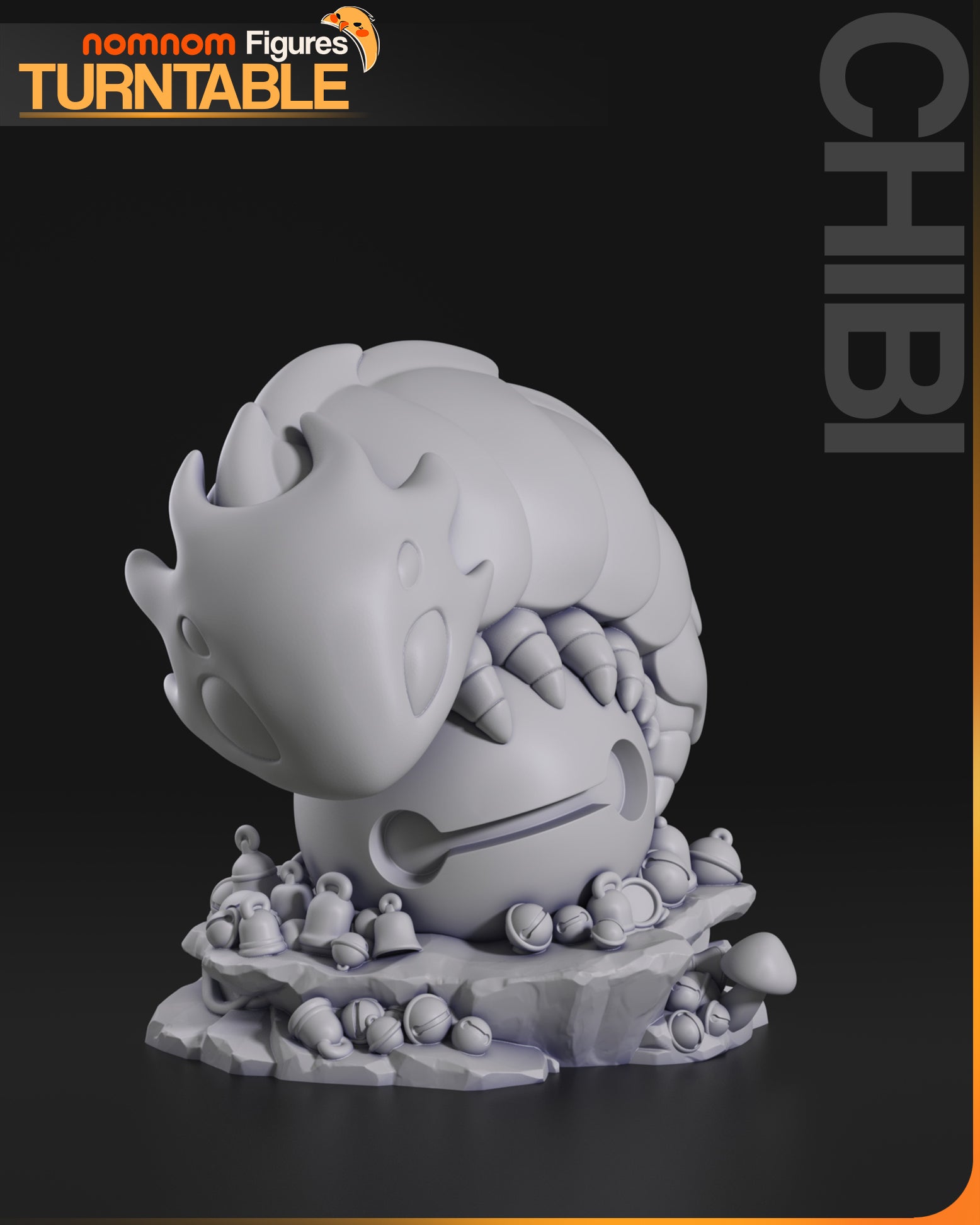 Embercoil Bell Warden | Chibi Unpainted Resin Kit Model