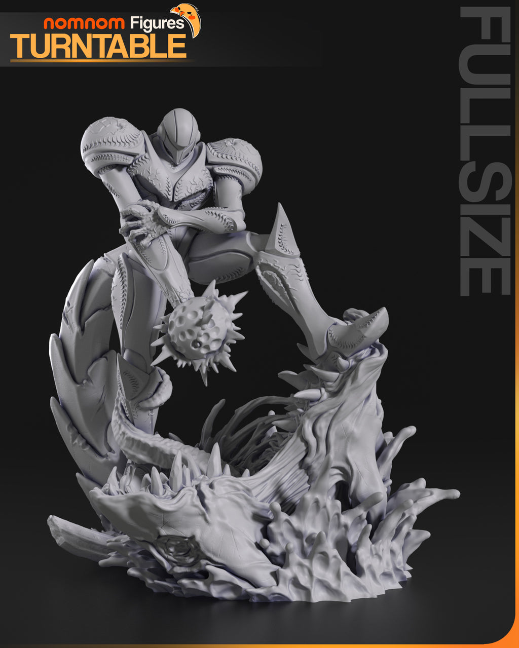 Abyssal Biomech Slayer | 1/10 Unpainted Resin Kit Model
