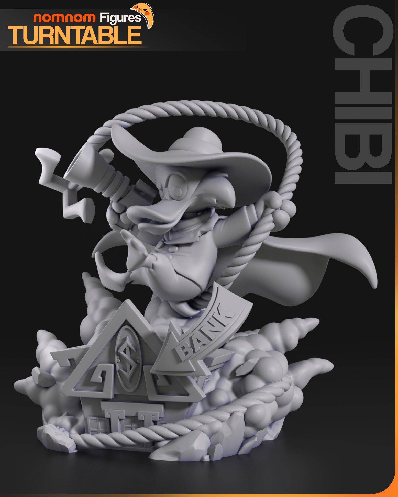 Shadowfeather Outlaw | Chibi Unpainted Resin Kit Model