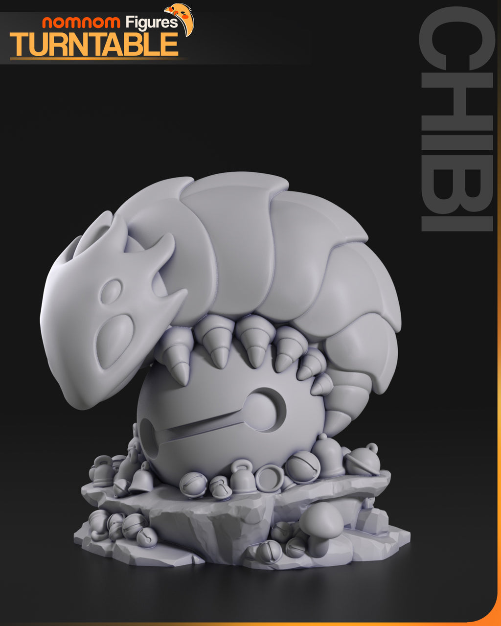 Embercoil Bell Warden | Chibi Unpainted Resin Kit Model