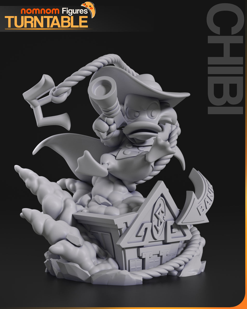 Shadowfeather Outlaw | Chibi Unpainted Resin Kit Model
