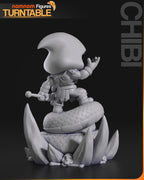 Hooded Skull Mage | Chibi Unpainted Resin Kit Model
